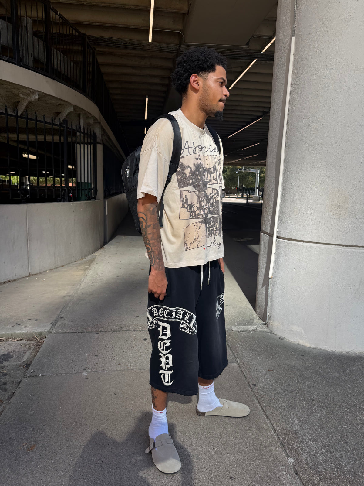 Cream Asocial "Memories" Tee